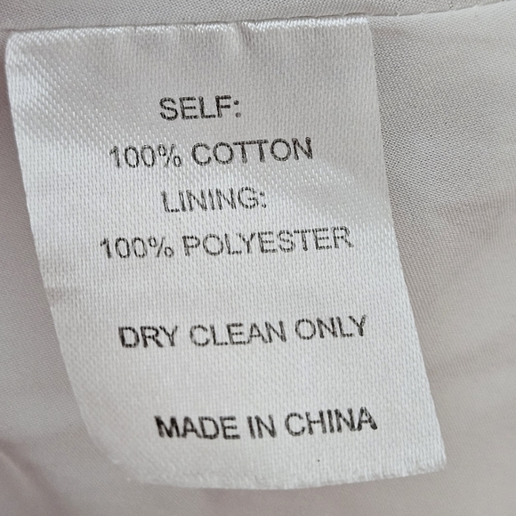 Marie Oliver White Embroidered Tiered Cotton Prairie Dress XXS - Picture 6 of 7